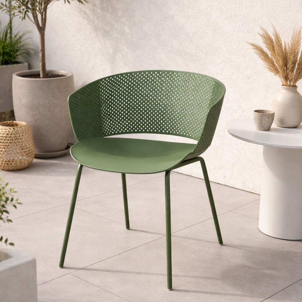 Kunststoffstuhl FAMO 832 Green